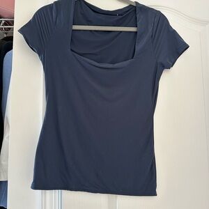 Abercrombie & Fitch Dark Blue Short Sleeve Top